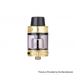 Authentic Storm Trip Sub-Ohm Tank Atomizer - Gold, Stainless Steel + Glass, 0.2ohm, 2.0ml / 6.0ml, 24mm Diameter