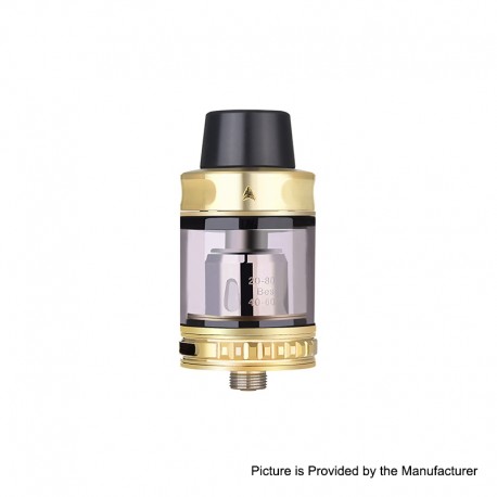 Authentic Storm Trip Sub-Ohm Tank Atomizer - Gold, Stainless Steel + Glass, 0.2ohm, 2.0ml / 6.0ml, 24mm Diameter