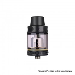 Authentic Storm Trip Sub-Ohm Tank Atomizer - Black, Stainless Steel + Glass, 2.0ml / 6.0ml, 24mm Diameter