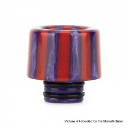 Authentic Reewape AS145 510 Drip Tip for RDA / RTA / RDTA / Sub-Ohm Tank Atomizer - Purple Red, Resin, 15mm