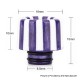 Authentic Reewape AS145 510 Drip Tip for RDA / RTA / RDTA / Sub-Ohm Tank Atomizer - Purple Red, Resin, 15mm