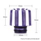 Authentic Reewape AS145 510 Drip Tip for RDA / RTA / RDTA / Sub-Ohm Tank Atomizer - Blue White, Resin, 15mm
