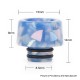 Authentic Reewape AS152 510 Drip Tip for RDA / RTA / RDTA - Blue White, Resin, Temperature Change, 14mm