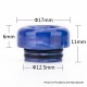 Authentic Reewape AS181 Replacement 810 Drip Tip for SMOK TFV8 / TFV12 Tank / Kennedy - Yellow, Resin, 11mm