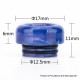 Authentic Reewape AS181 Replacement 810 Drip Tip for SMOK TFV8 / TFV12 Tank / Kennedy - Green Yellow, Resin, 11mm