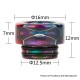 Authentic Reewape AS208 810 Drip Tip for SMOK TFV8 / TFV12 Tank / Kennedy - Green, Resin, 12mm