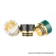 Authentic Reewape AS181 810 Drip Tip for SMOK TFV8 / TFV12 Tank / Kennedy - Green, Resin + SS, 14mm