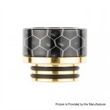 Authentic Reewape AS181 810 Drip Tip for SMOK TFV8 / TFV12 Tank / Kennedy - Black, Resin + SS, 14mm