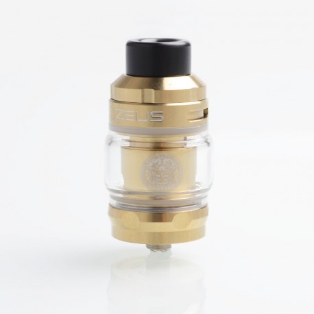 [Ships from Bonded Warehouse] Authentic GeekVape Zeus Sub Ohm Tank Atomizer - Gold, SS + Glass, 2ml / 5ml, 26mm Diameter