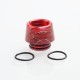 Authentic Reewape AS170 Replacement 810 Drip Tip for 528 Goon / Reload / Battle RDA - Red, Resin, 13mm