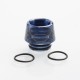 Authentic Reewape AS170 Replacement 810 Drip Tip for 528 Goon / Reload / Battle RDA - Blue, Resin, 13mm