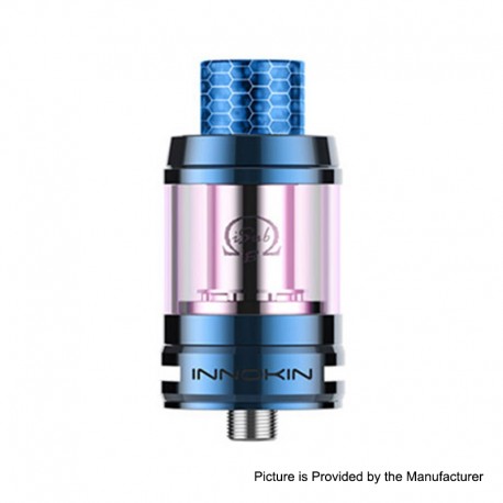 [Ships from Bonded Warehouse] Authentic Innokin iSub-B Sub Ohm Tank - Blue, SS+ Pyrex Glass, 3ml / 4ml, 0.35ohm, 24mm