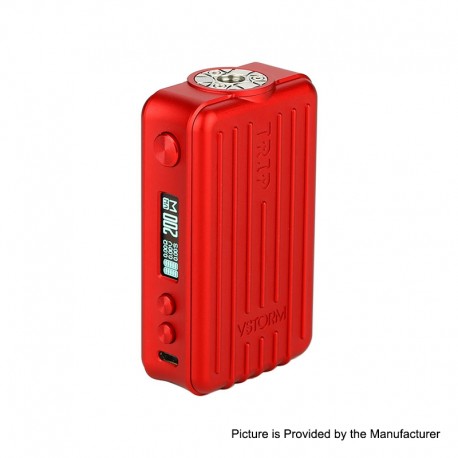 Authentic Vapor Storm Trip 200W Suitcase TC VW Variable Wattage Box Mod - Red, 5~200W, 2 x 18650