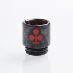 Authentic Reewape AS147 Replacement 810 Drip Tip for 528 Goon / Kennedy / Battle / Mad Dog RDA - Gray + Red, Resin, 18mm