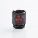 Authentic Reewape AS147 Replacement 810 Drip Tip for 528 Goon / Kennedy / Battle / Mad Dog RDA - Gray + Red, Resin, 18mm