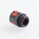 Authentic Reewape AS147 Replacement 810 Drip Tip for 528 Goon / Kennedy / Battle / Mad Dog RDA - Gray + Red, Resin, 18mm