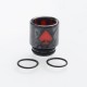 Authentic Reewape AS147 Replacement 810 Drip Tip for 528 Goon / Kennedy / Battle / Mad Dog RDA - Gray + Red, Resin, 18mm