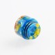 Authentic Reewape AS164 Replacement 810 Drip Tip for SMOK TFV8 / TFV12 Tank / Goon/Kennedy/Reload RDA - Blue + Gold, Resin, 15mm