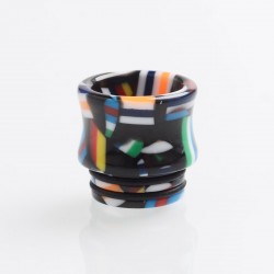 Authentic Reewape AS172 Replacement 810 Drip Tip for SMOK TFV8 / TFV12 Tank / Kennedy - Black + Multiple Color, Resin, 15.5mm