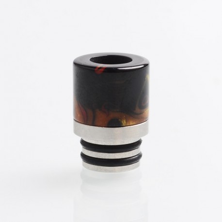 Authentic Reewape AS103 510 Drip Tip for RDA / RTA / RDTA / Sub-Ohm Tank Atomizer - Black, Stainless Steel + Resin, 16mm