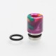 Authentic Reewape AS104 510 Drip Tip for RDA / RTA / RDTA / Sub-Ohm Tank Vape Atomizer - Purple, Stainless Steel + Resin, 15.6mm