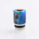 Authentic Reewape AS104 510 Drip Tip for RDA / RTA / RDTA / Sub-Ohm Tank Vape Atomizer - Blue, Stainless Steel + Resin, 15.6mm