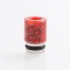 Authentic Reewape AS104S 510 Drip Tip for RDA / RTA / RDTA /Sub-Ohm Tank Vape Atomizer - Red Blue, Stainless Steel + Resin, 15mm