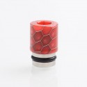 Authentic Reewape AS104S 510 Drip Tip for RDA / RTA / RDTA /Sub-Ohm Tank Atomizer - Red, Stainless Steel + Resin, 15mm