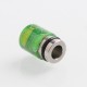 Authentic Reewape AS104S 510 Drip Tip for RDA / RTA / RDTA / Sub-Ohm Tank Vape Atomizer - Green, Stainless Steel + Resin, 15mm