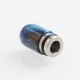 Authentic Reewape AS106 510 Drip Tip for RDA / RTA / RDTA / Sub-Ohm Tank Vape Atomizer - Blue, Stainless Steel + Resin, 18.5mm
