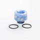 Authentic Reewape AS152 510 Drip Tip for RDA / RTA / RDTA - Blue White, Resin, Temperature Change, 14mm