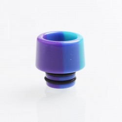 Authentic Reewape AS155 510 Drip Tip for RDA / RTA / RDTA / Sub-Ohm Tank Atomizer - Green Blue Purple, Resin, 14mm