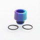 Authentic Reewape AS155 510 Drip Tip for RDA / RTA / RDTA / Sub-Ohm Tank Atomizer - Green Blue Purple, Resin, 14mm