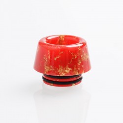 Authentic Reewape AS179 Replacement 810 Drip Tip for SMOK TFV8 / TFV12 Tank / Kennedy - Red Gold, Resin, 13mm