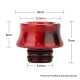 Authentic Reewape AS122 510 Drip Tip for RDA / RTA / RDTA / Sub-Ohm Tank Atomizer - Red, Resin, 13mm