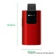 Authentic Bohr Flask 20W 1150mAh VW Mod Pod System Starter Kit - Red, Aluminum + Plastic, 1~20W, 0.4 / 1.2ohm, 2ml