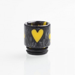 Authentic Reewape AS147 Replacement 810 Drip Tip for 528 Goon / Kennedy / Battle / Mad Dog RDA - Gray + Yellow, Resin, 18mm