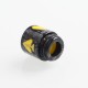 Authentic Reewape AS147 Replacement 810 Drip Tip for 528 Goon / Kennedy / Battle / Mad Dog RDA - Gray + Yellow, Resin, 18mm