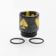Authentic Reewape AS147 Replacement 810 Drip Tip for 528 Goon / Kennedy / Battle / Mad Dog RDA - Gray + Yellow, Resin, 18mm