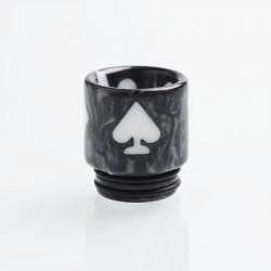 Authentic Reewape AS147 Replacement 810 Drip Tip for 528 Goon / Kennedy / Battle / Mad Dog RDA - Gray + White, Resin, 18mm