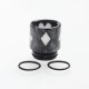 Authentic Reewape AS147 Replacement 810 Drip Tip for 528 Goon / Kennedy / Battle / Mad Dog RDA - Gray + White, Resin, 18mm