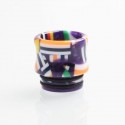 Authentic Reewape AS172 Replacement 810 Drip Tip for SMOK TFV8 / TFV12 Tank / Kennedy - Purple + Multiple Color, Resin, 15.5mm