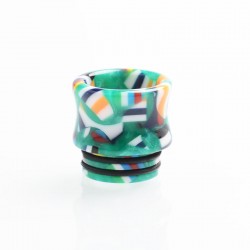 Authentic Reewape AS172 Replacement 810 Drip Tip for SMOK TFV8 / TFV12 Tank / Kennedy - Green + Multiple Color, Resin, 15.5mm