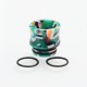 Authentic Reewape AS172 Replacement 810 Drip Tip for SMOK TFV8 / TFV12 Tank / Kennedy - Green + Multiple Color, Resin, 15.5mm