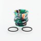 Authentic Reewape AS172 Replacement 810 Drip Tip for SMOK TFV8 / TFV12 Tank / Kennedy - Green + Multiple Color, Resin, 15.5mm