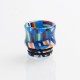 Authentic Reewape AS172 Replacement 810 Drip Tip for SMOK TFV8 / TFV12 Tank / Kennedy - Blue + Multiple Color, Resin, 15.5mm