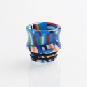 Authentic Reewape AS172 Replacement 810 Drip Tip for SMOK TFV8 / TFV12 Tank / Kennedy - Blue + Multiple Color, Resin, 15.5mm