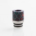 Authentic Reewape AS103S 510 Drip Tip for RDA / RTA/RDTA/Sub-Ohm Tank Atomizer - Purple Blue, Stainless Steel + Resin, 16mm