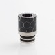 Authentic Reewape AS103S 510 Drip Tip for RDA / RTA / RDTA / Sub-Ohm Tank Vape Atomizer - Black, Stainless Steel + Resin, 16mm