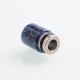 Authentic Reewape AS104S 510 Drip Tip for RDA / RTA / RDTA / Sub-Ohm Tank Vape Atomizer - Blue, Stainless Steel + Resin, 15mm
